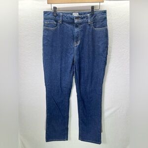 L.L. Bean Fleece Lined Classic Fit Jeans Womens 12 Warm Stretch Winter 1988